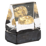 Kosta Boda Black Elements House Of Mystery Sculpture Gold