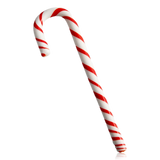 Kosta Boda Polka Glass Candy Cane Decoration Red & White