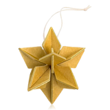 Lovi 5cm Hanging Stars Honey Yellow Set of 6