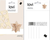 Lovi Hanging Birch Star 5cm Honey Yellow