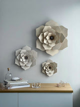 Lovi 24cm Flower Wall Decoration Pale Green