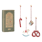 Maileg Set of 4 Metal Decorations Peter's Christmas