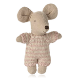 Maileg Baby Mouse in Carrycot Rose