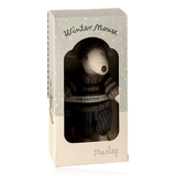 Maileg Big Brother Winter Mouse Grey With Ski Set