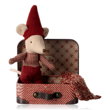 Maileg Christmas Mouse Baby In Suitcase