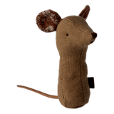 Maileg Lullaby Friends Mouse Rattle Light Umber