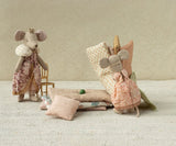 maileg princess & the pea mouse with princess and mattresses