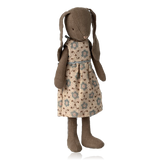Maileg Bunny in Brown Floral Dress Size 2