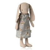 Maileg Bunny in Duck Egg Floral Dress Size 1