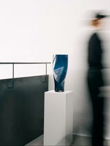 Orrefors Squeeze Vase Midnight Blue 50cm