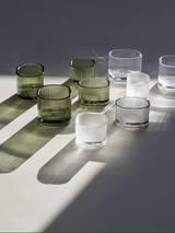 Orrefors Magica Votive Super Circle Green 5cm