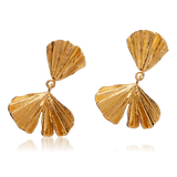 Pernille Corydon Autumn Leaf Earrings Gold