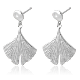 Pernille Corydon Biloba Earrings Silver