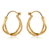 Pernille Corydon Stream Hoop Earrings Gold