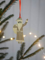 Pluto Hanging Decoration Santa Claus Gold