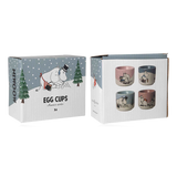 Pluto Set of 4 Ceramic Egg Cups Moomin Winter