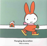 Pluto Hanging Decoration Miffy Skating Gold