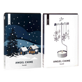 Pluto Rotary Candle Holder Snowfall Large Silver