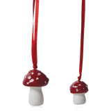 Pluto Ceramic Hanging Decoration Mushroom 2 Piece