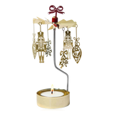 Pluto Rotary Candle Holder Nutcracker Gold