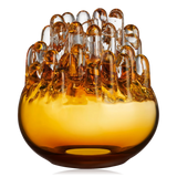 Kosta Boda Polar Votive Large Amber