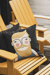 Spira of Sweden Face Cushion Cover Frank
