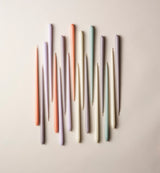 Stoff Nagel Taper Candle Black Box of 6