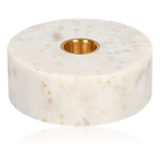 Uyuni Lighting Marble Base Candleholder White