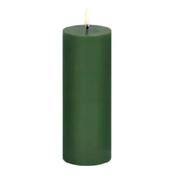 Uyuni LED Pillar Candle Olive Green 5.8 x 15.2 cm
