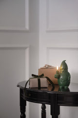 Uyuni Santa Claus LED Candle 10 x 17 cm Olive Green