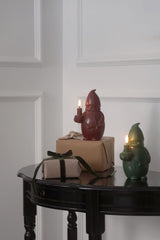 Uyuni Santa Claus LED Candle 10 x 17 cm Carmine Red