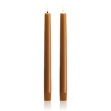 Uyuni Lighting Classic LED Taper Candle 2 Pack 2.3 x 25cm Wild Honey