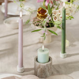 Uyuni Lighting LED Taper Candle 2 Pack 2.3 x 25cm Dusty Green