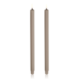 Uyuni Lighting Mini LED Taper Candle 2 Pack 1.3 x 25 cm Sandstone
