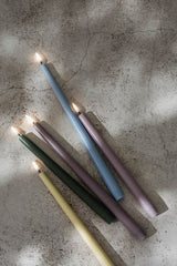 Uyuni Lighting LED Taper Candle 2 Pack 2.3 x 25cm Hazy Blue