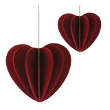 Lovi Heart 4.5cm Dark Red
