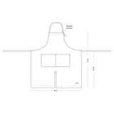 The Organic Company Apron With Pocket Clay