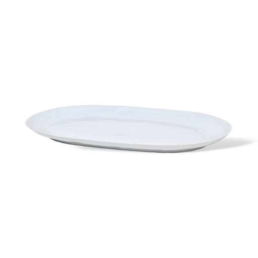 Broste Porcelain Shape Plate Soft Grey