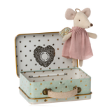 Maileg Angel Mouse In Metal Suitcase