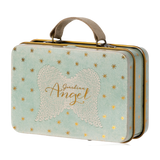 Maileg Angel Mouse In Metal Suitcase
