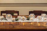 Kosta Boda Snowball Votive Set of 3