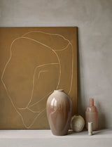 Broste Harald Handmade Glass Vase Light Pink