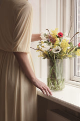 Lyngby Mouth Blown Glass Vase Clear 25cm