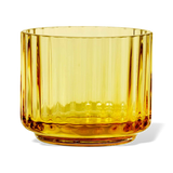 Lyngby Mouth Blown Glass Tealight Holder Amber