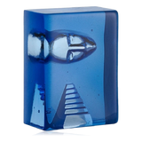 Kosta Boda Block Sculpture Azure Stairs