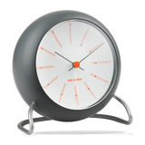 Arne Jacobsen Bankers Table Alarm Clock Dark Grey