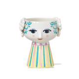 Bjørn Wiinblad Ceramic Eva Candle Holder Light Blue 9.5cm