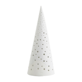 Kähler Nobili Ceramic Cone Tealight Holder 25.5cm White