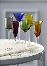 Lyngby Glas Set of 6 Multicoloured Shot Glasses