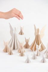 Lovi Hanging Birch Angel 9.5cm White